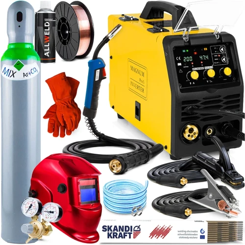 Spawarka Migomat Magnum MIG 204 MMA TIG Lift Lutospawanie - Zestaw #2 AK