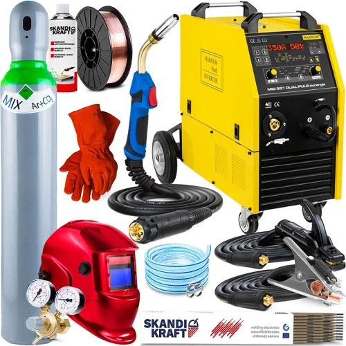 Spawarka Migomat Magnum MIG 351 Dual Puls Synergia TIG Lift - Zestaw #2 AK