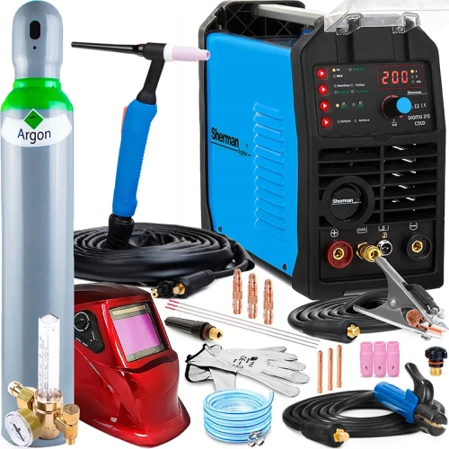 Spawarka Inwertorowa Sherman DIGITIG 212 COLD - Zimne Spawanie - Zestaw #2