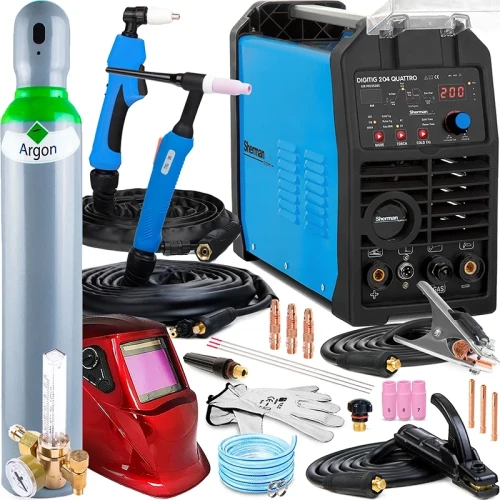 Spawarka Sherman DIGITIG 204 Quattro TIG DC 200 A + Przecinarka Plazmowa - Zestaw #2