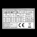 Spawarka Ideal TecnoTIG 206 AC DC - Tabliczka Znamionowa