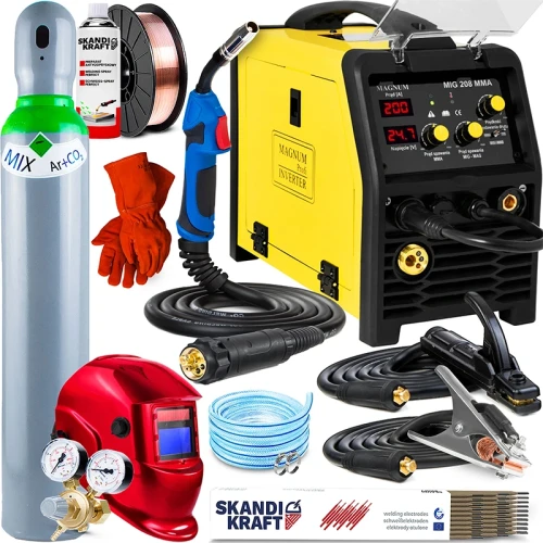 Spawarka Migomat MAGNUM MIG 208 MMA NV - Zestaw #2 AK