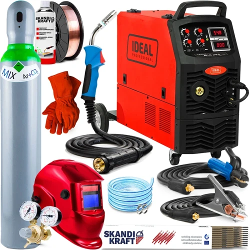 Spawarka Migomat Ideal TECNO MIG 280 4x4 DIGITAL MMA - Zestaw #2 AK
