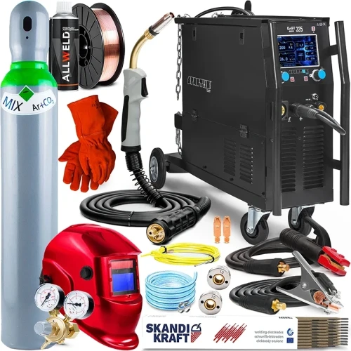 Spawarka Migomat Spartus 325 Synergia LCD MIG MAG MMA - Zestaw #2 AK
