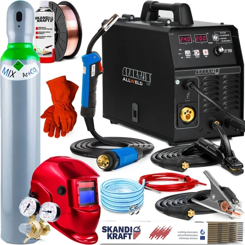 Spawarka Migomat Spartus Easy MIG 200 3w1 IGBT - Zestaw #2 AK