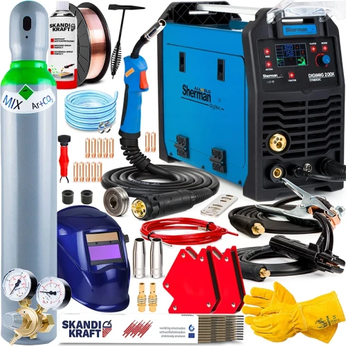 Spawarka Migomat 3w1 Sherman Digimig 200 X Synergia - Zestaw #3