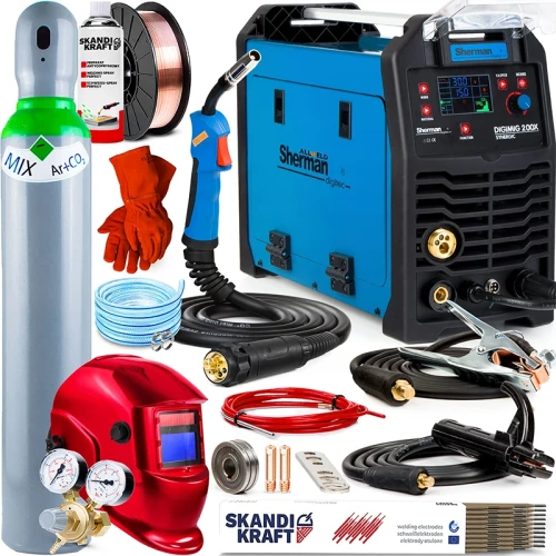 Spawarka Migomat 3w1 Sherman Digimig 200 X Synergia - Zestaw #2 AK