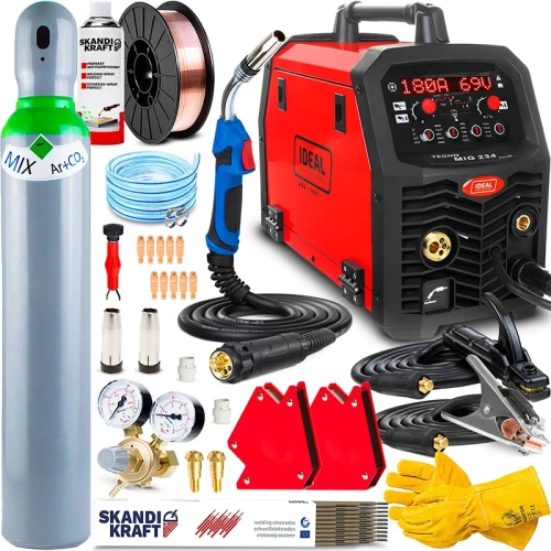 Spawarka Migomat IDEAL TECNO MIG 234 PULSE 4x4 - Zestaw #1