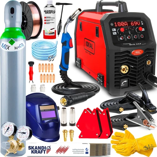 Spawarka Migomat IDEAL TECNO MIG 234 PULSE 4x4 - Zestaw #3