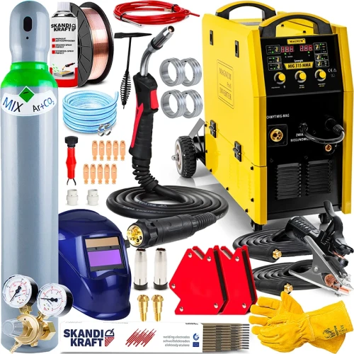 Spawarka Migomat Magnum MIG 315 MMA Synergia 400V Spawanie Punktowe Zestaw #3