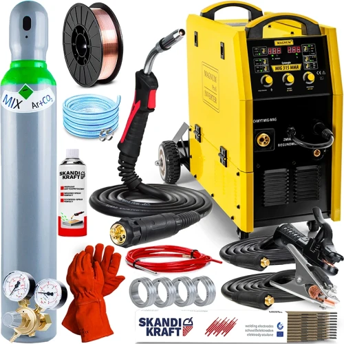 Spawarka Migomat Magnum MIG 315 MMA Synergia 400V Spawanie Punktowe - Zestaw #1 AK