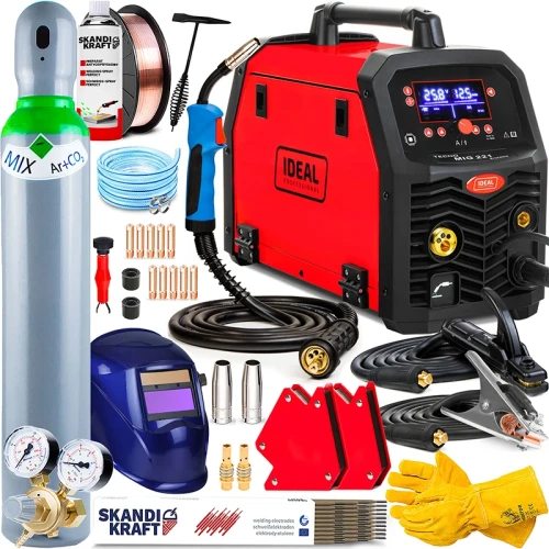 Spawarka Migomat Ideal Tecno MIG 221 Synergia - 3w1 TIG LIFT - Zestaw #3