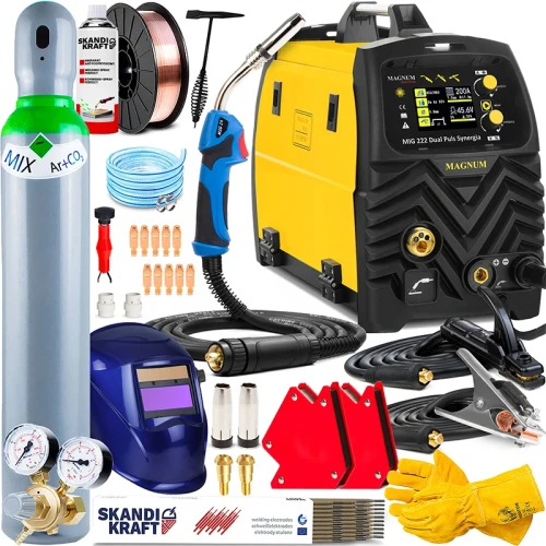  Spawarka Migomat Magnum MIG 222 Dual Puls Synergia LCD - Zestaw #3