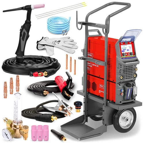 Spawarka Ideal Expert TIG 302 AC DC Pulse Pro 5 LCD z Chłodnicą - Zestaw #0