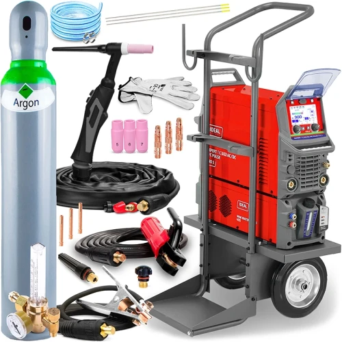 Spawarka Ideal Expert TIG 302 AC DC Pulse Pro 5 LCD z Chłodnicą - Zestaw #1