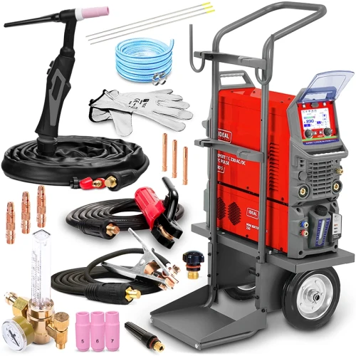 Spawarka Ideal EXPERT TIG 230 ACDC PFC PULSE Pro 5 LCD W z Chłodnicą - Zestaw #0
