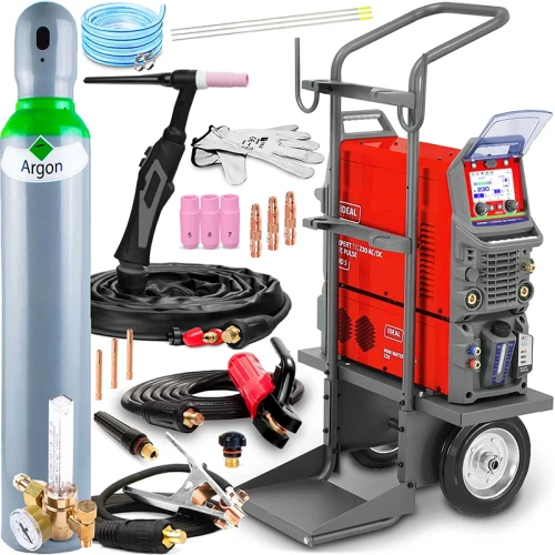 Spawarka Ideal EXPERT TIG 230 ACDC PFC PULSE Pro 5 LCD W z Chłodnicą - Zestaw #1