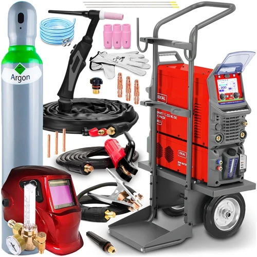 Spawarka Ideal Expert TIG 222 AC/DC PFC Pulse Pro 5 LCD W z Chłodnicą - Zestaw #2