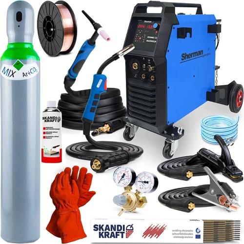 Spawarka Sherman DIGIMIG 224 Maxiwelder TIG AC/DC MMA MIG/MAG - Zestaw #1 AK