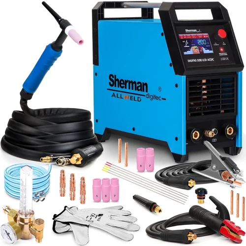 Spawarka TIG Sherman DIGITIG 200 LCD AC/DC - Zestaw #0