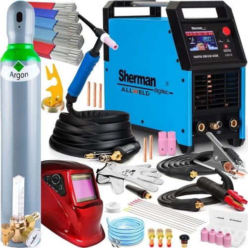 Spawarka TIG Sherman DIGITIG 200 LCD AC/DC - Zestaw #3