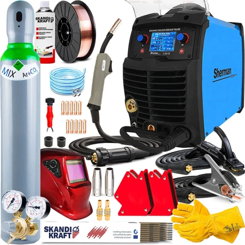 Spawarka Migomat Sherman DIGIMIG 210 LCD Double Pulse - Zestaw #2