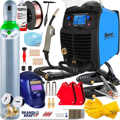 Spawarka Migomat Sherman DIGIMIG 210 LCD Double Pulse - Zestaw #3