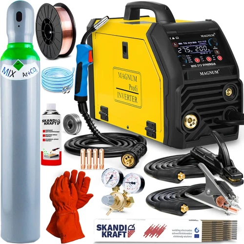 Spawarka Migomat Magnum MIG 213 Synergia TIG Lift FLUX - Zestaw #1 AK