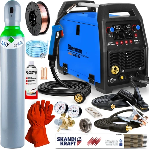 Spawarka Migomat Sherman Digimig 202 M-Power - Zestaw #1 AK