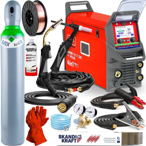 Spawarka Migomat Ideal Expert Multi 230 PFC 4in1 Pro 5 - Zestaw #1 AK