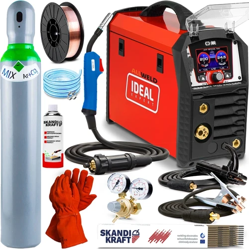 Spawarka Migomat Ideal Expert MIG 201 LCD - Zestaw #1 AK