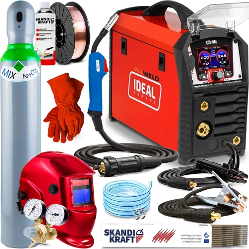 Spawarka Migomat Ideal Expert MIG 201 LCD - Zestaw #2 AK