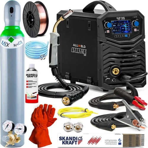 Spawarka Migomat Spartus Easy MIG 315 Synergia LCD IGBT - Zestaw #1 AK