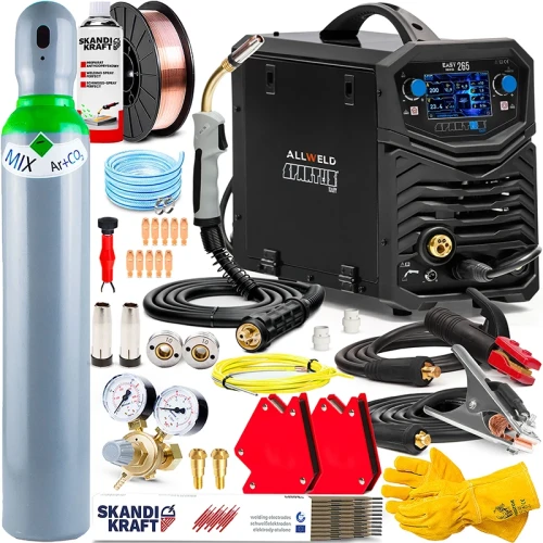 Spawarka Migomat Spartus Easy MIG 265 Synergia LCD IGBT - Zestaw #1