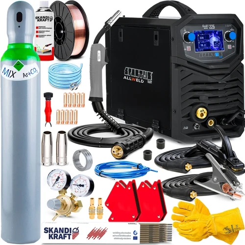 Spawarka Migomat Spartus EasyMIG 225 Synergia LCD - Zestaw #1