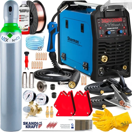 Spawarka Migomat Sherman DIGIMIG 200 Dual Puls Tig Lift - Zestaw #1