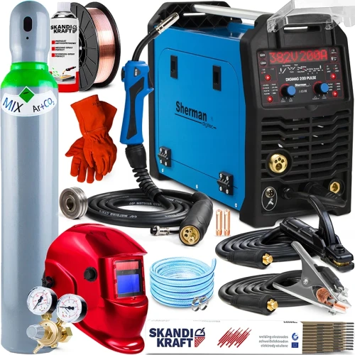 Spawarka Migomat Sherman DIGIMIG 200 Dual Puls Tig Lift - Zestaw #2 AK