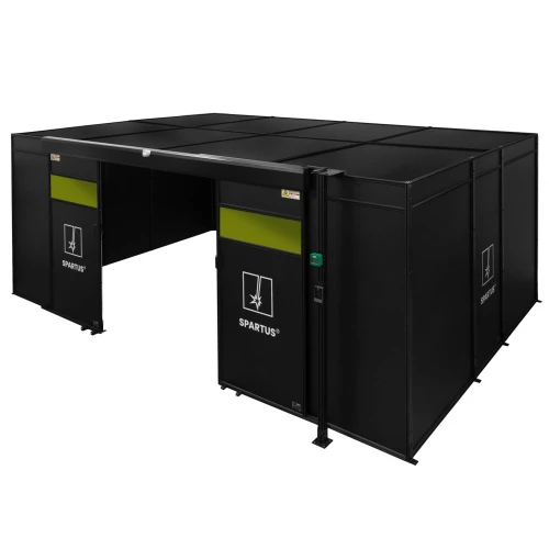 Zabudowa Stanowiska 6000x4000x2250 Do Spawania Laserowego Cela Spartus - z Dachem