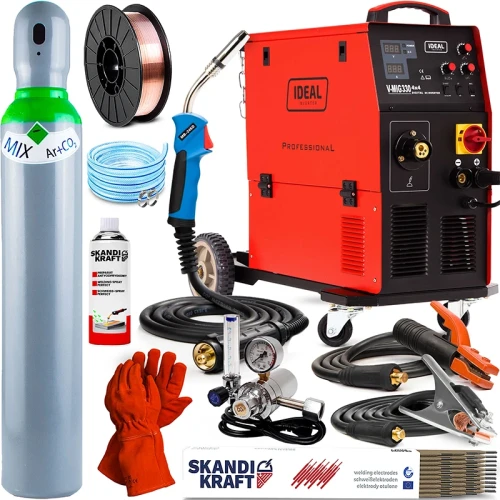 Spawarka Migomat Ideal VMIG 330 4x4 Digital MMA MIG MAG - Zestaw #1 AK