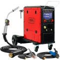 Spawarka Migomat Ideal Tecno MIG 337 Pulse Synergic LCD + Wózek