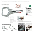 Ścisk kleszczowy C-CLAMP 450x254x114 mm STRONG HAND PR18S