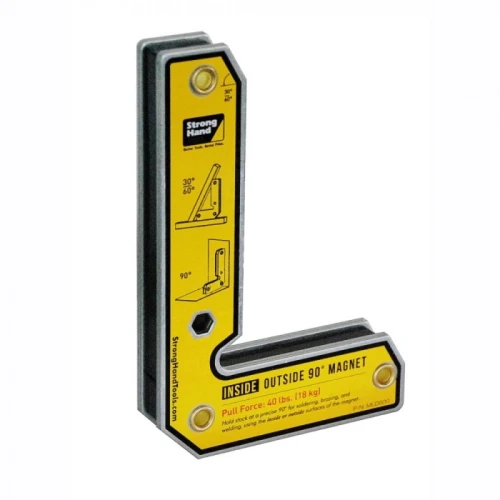 Zewnętrzny magnes kątowy 165x110 mm 18kg Strong Hand MLD600