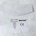 Fartuch spawalniczy szary skóra bydlęca L – Kevlar®