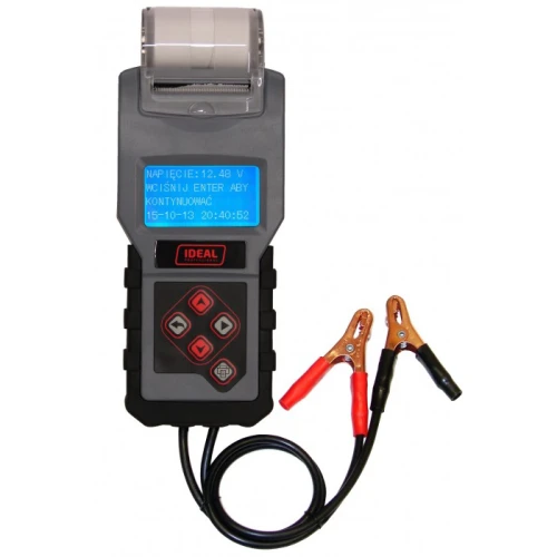 Cyfrowy tester akumulatorów 12V z drukarką - Ideal BDT4000