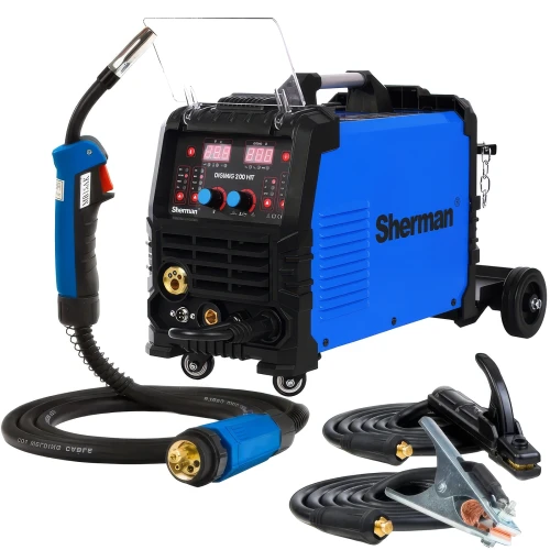 Spawarka Migomat Sherman DIGIMIG 200  HIT Synergia - MIG/MAG MMA TIG DC z Kółkami i Półką