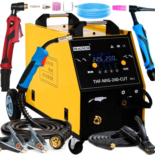 Spawarka 4w1 Magnum THF MIG 240 CUT 4w1 Przecinarka, Synergia, TIG DC