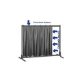 Zasłona Spawalnicza ze Stelażem 240x180cm Szara SP-FC86PF-GY