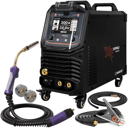 Spawarka Spartus XPro MIG 310 pakiet 400V 4R Puls TIG DC,MMA 300A Synergia