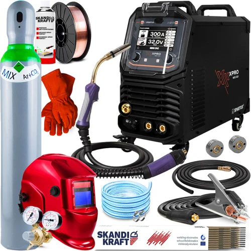Spawarka Spartus XPro MIG 310 pakiet 400V 4R Puls TIG DC,MMA 300A Synergia - Zestaw #2 AK