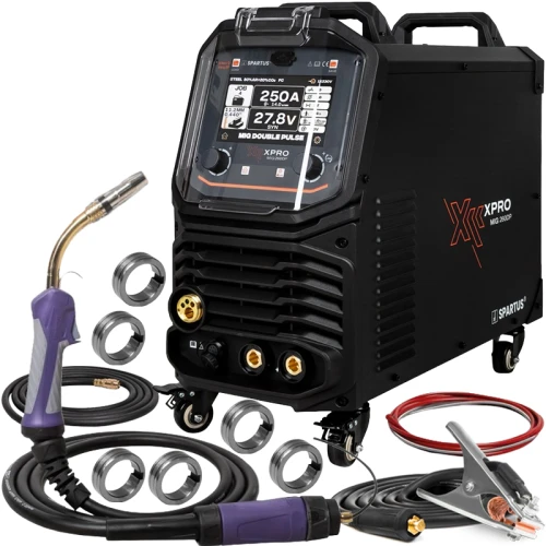 Spawarka Spartus XPro MIG 260 Dual Pulse pakiet Synergia PFC TIG Lift VRD